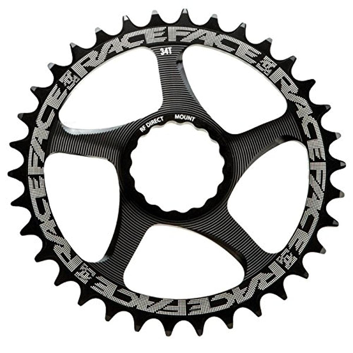 RaceFace Narrow Wide Chainring: Direct Mount 3-Bolt Compatible 34t Black 1
