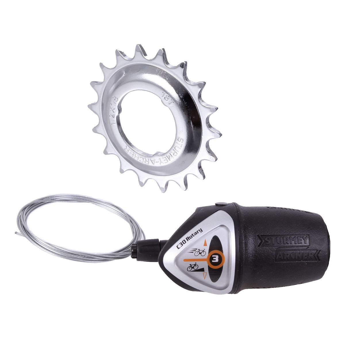 Sturmey Archer RSRK3 3-Speed Internal Hub Kit RR 36H Silver 3s Int 2