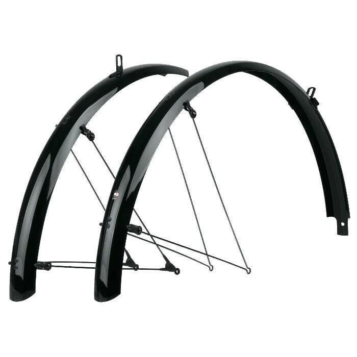 SKS Bluemels B55 Full Fender Set 700c Glossy Black - Fits 700x38-47mm Tires 1