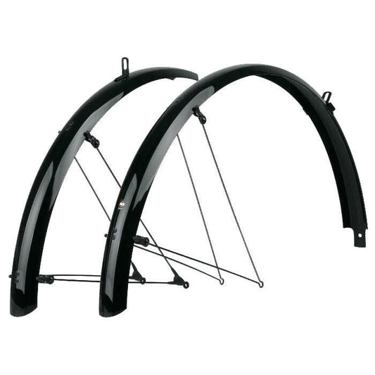 SKS Bluemels B55 Full Fender Set 700c Glossy Black - Fits 700x38-47mm Tires 1