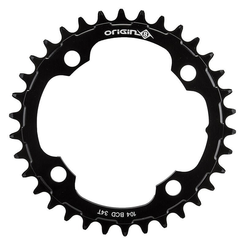 Origin-8 Holdfast 1x Chainrings Chainring Or8 Holdfast 104mm 34t 10/11s 4b Bk 1
