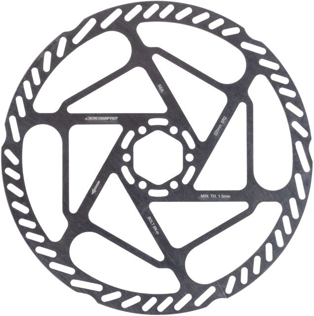 Jagwire Sport SR2 Disc Brake Rotor - 220mm, 6-Bolt, 2.0mm Thickness 2
