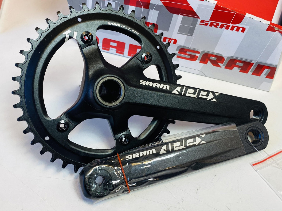 SRAM Apex 1 GXP Crankset 165mm with 42T 110mm Assymetric BCD X-Sync 2