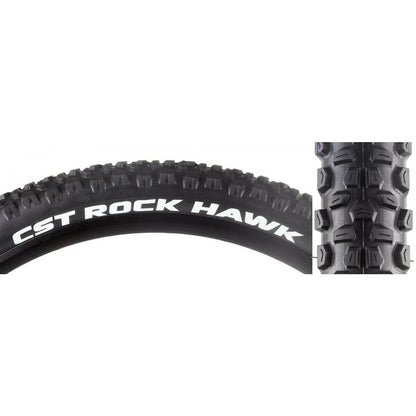 2 Pack: CST Premium Rock Hawk Tire 26x2.25 Black Steel Bead Mountain 26" Pair 2