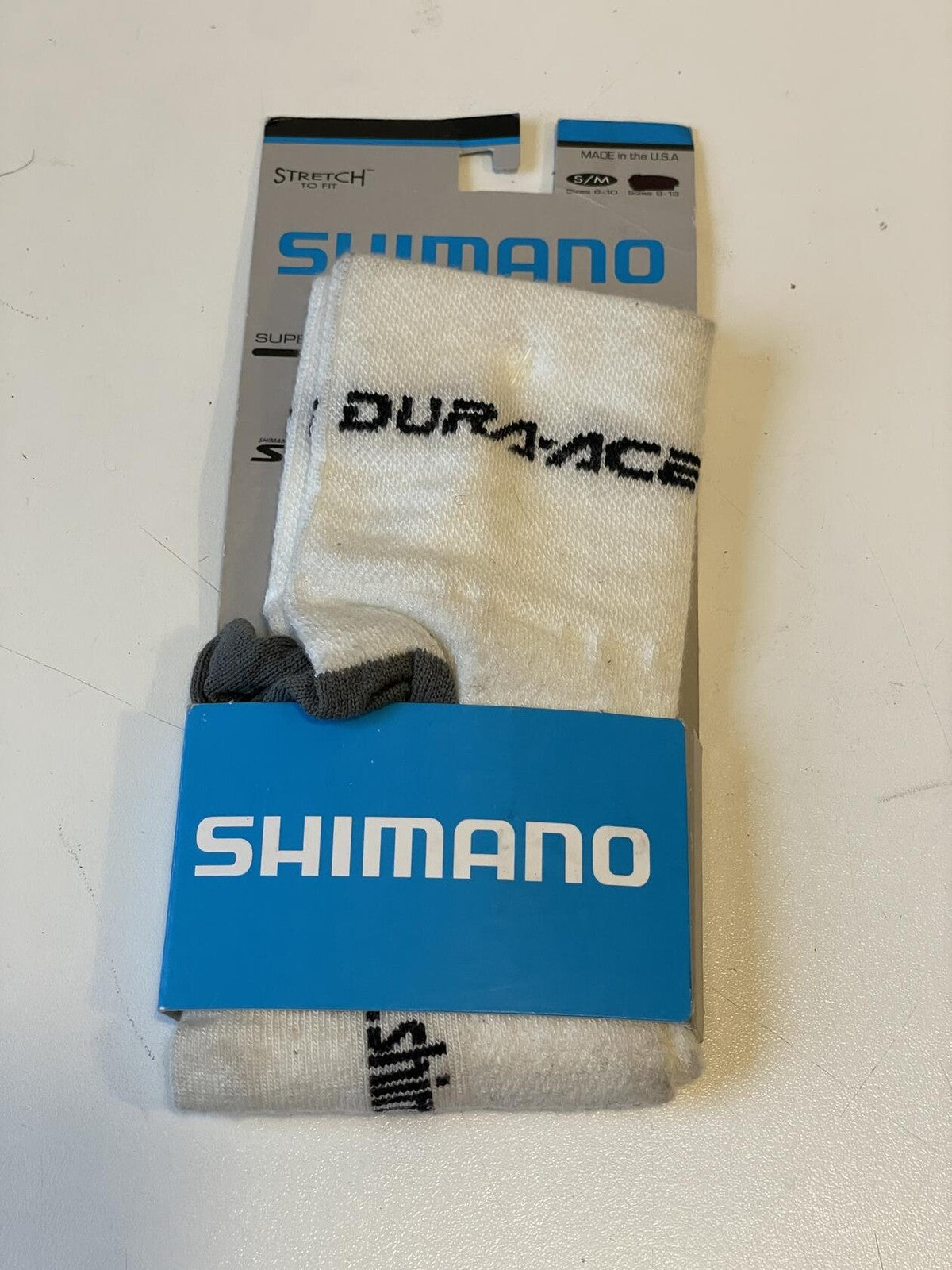 Vintage Rare Shimano Dura-Ace Cycling Socks Small / Medium Size 6 - 10 1