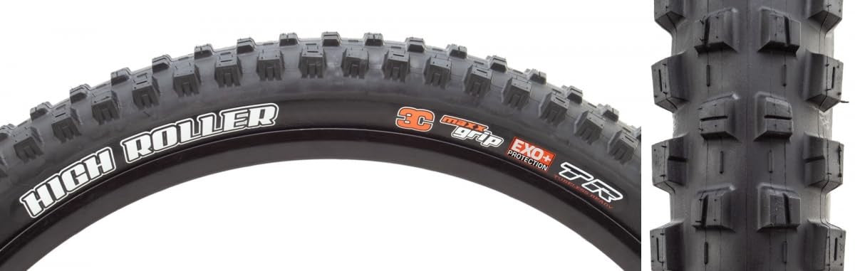 Maxxis High Roller 27.5 x 2.40 Tire 3C MaxxGrip + EXO + TR Tubeless Ready + WT 1