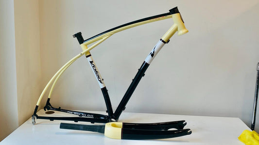 Volagi Viaje XL Cream Cr-Mo Frame & Full Carbon Fork 53cm BB386EVO 1