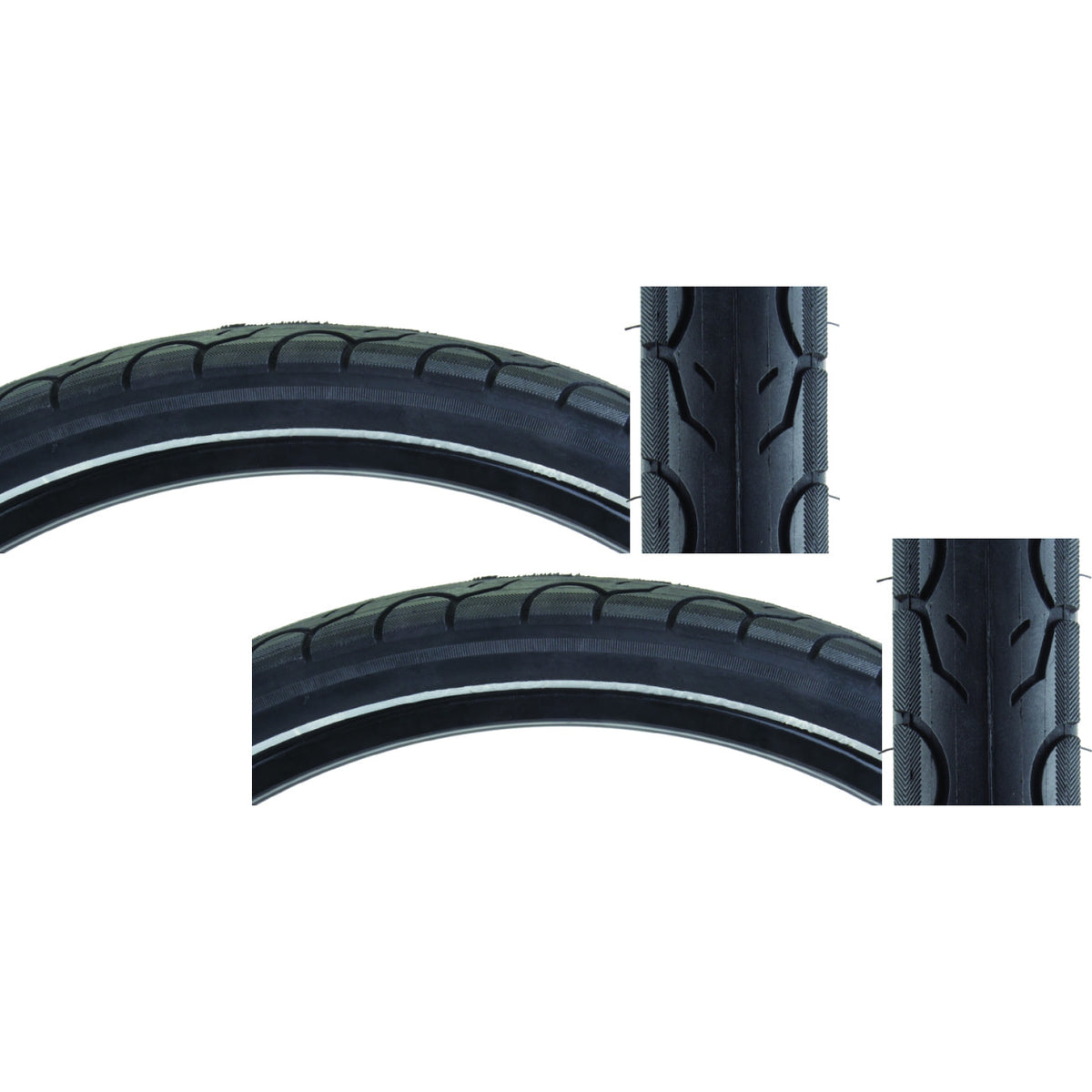 Pack of 2 Kenda Kwest Reflective 26x1.95 Wire TPI 65 Black/Black Reflective 1