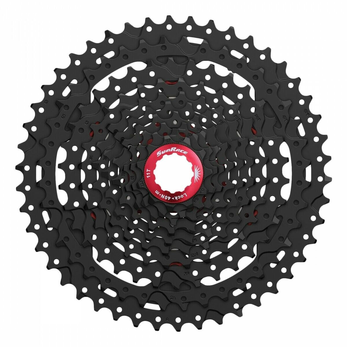 Sunrace CS-MX3 10-speed Wide Range Cassette 11-46T Black 1
