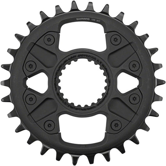 Shimano Deore FC-M6100-1 Direct Mount Chainring - 30t, 12-Speed, Black 1