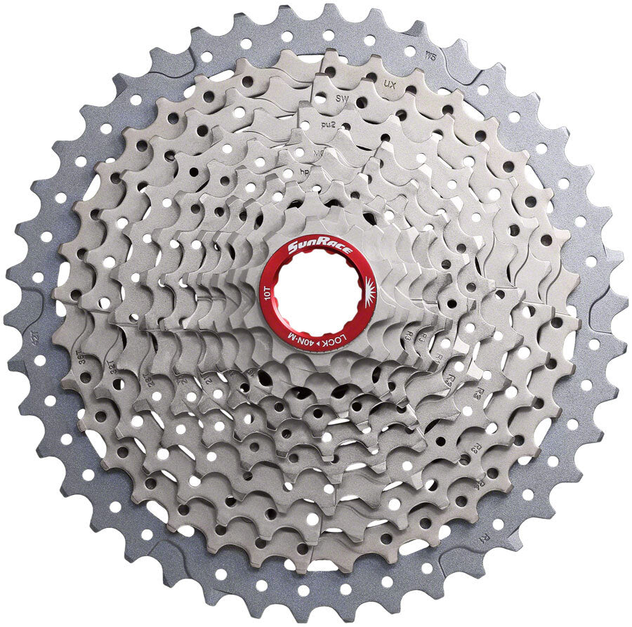 SunRace MX9X Cassette - 11-Speed 10-42t Metallic Silver For XD Driver Body 1