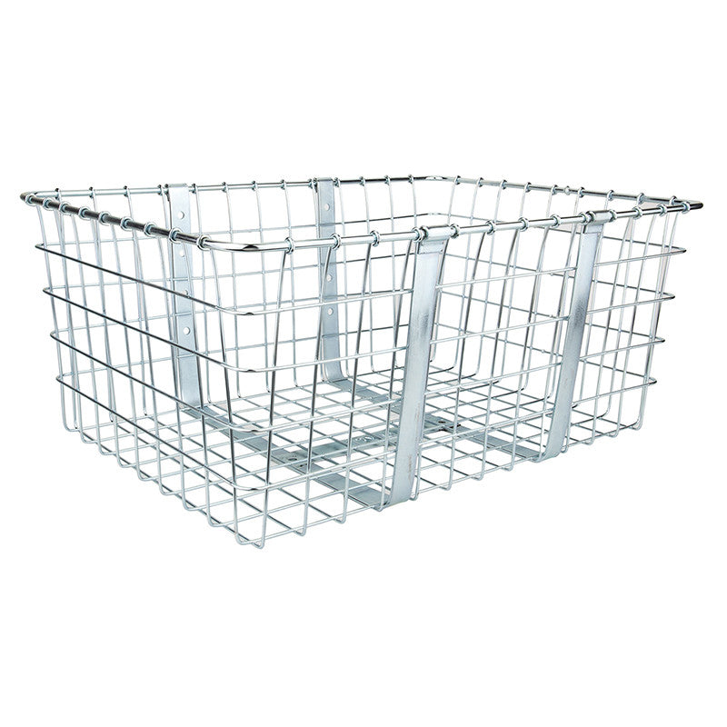 Wald Bicycle Products #57 Basket 21x15x9" Silver - Does not include hardware 1