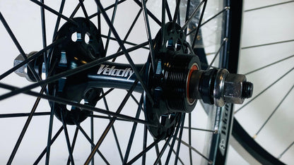 Velocity CHUKKER 700c Clincher Fixie Wheelset 36-F 48-R 100/120 - Black 7