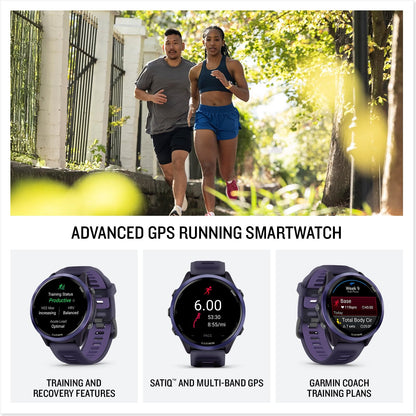 Garmin Forerunner 570 Watch 47mm Indigo/Translucent Imperial Purple Silicone 2