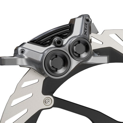 Shimano XTR M9220 Enduro Disc Brake and Lever - Right/Rear Post Mount 4-Piston 4