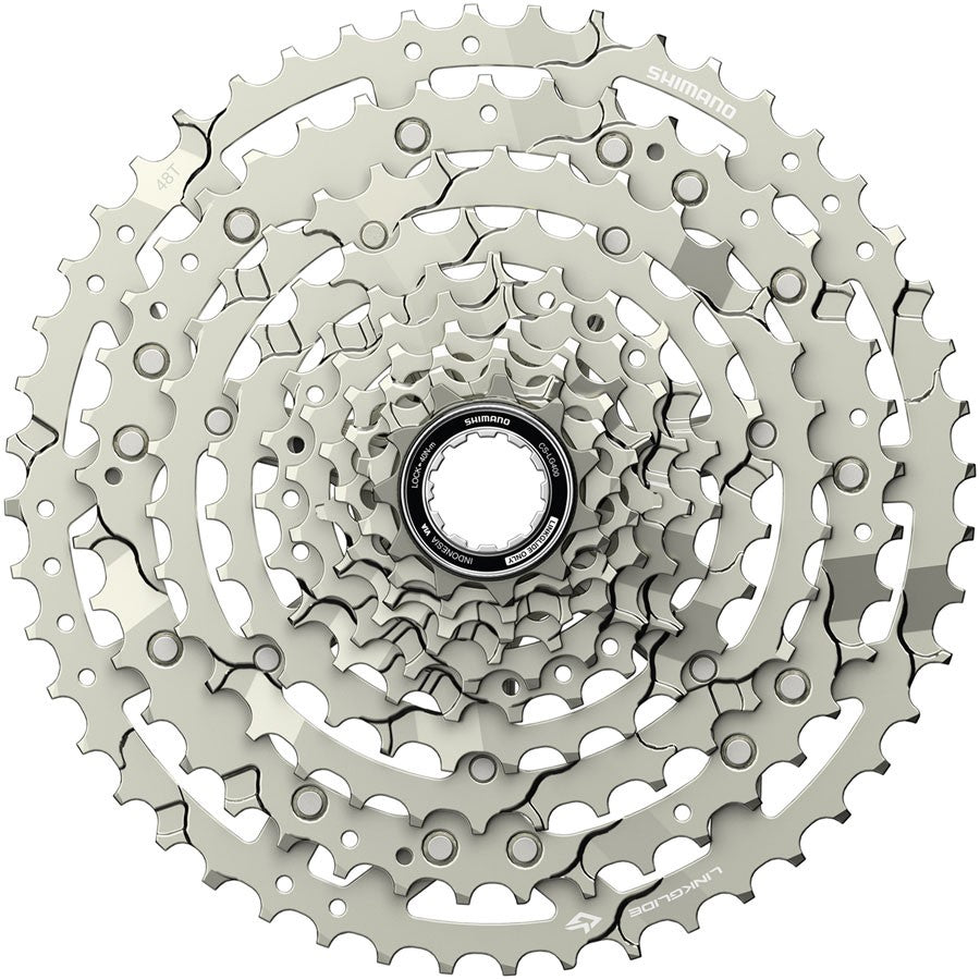 Shimano CUES CS-LG400-10 LINKGLIDE 10-Speed 11-48t Silver Cassette 1