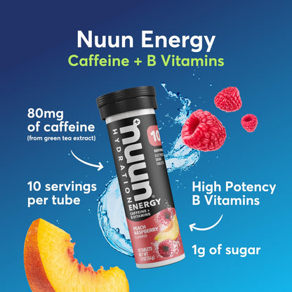 Nuun Energy Caffeine + B Vitamins, Electrolyte Hydration Tablets with Caffeine 2