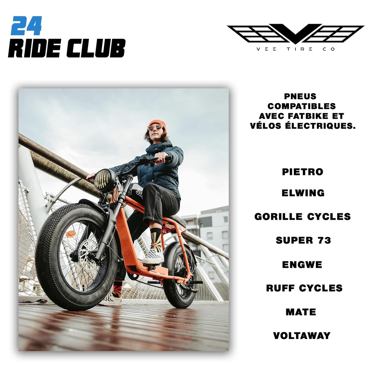 Vee Tire Co Trooper Fat Bike 20x4.0 Black WIRE/26 ENDURO/OVER RIDE E50 E-Bike 3