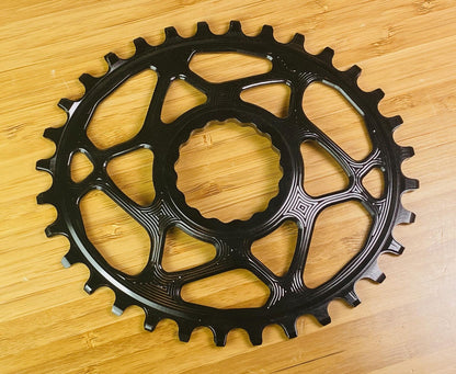 absoluteBLACK OVAL Direct Mount n/w Chainring Race Face Cinch 32t - Black 2