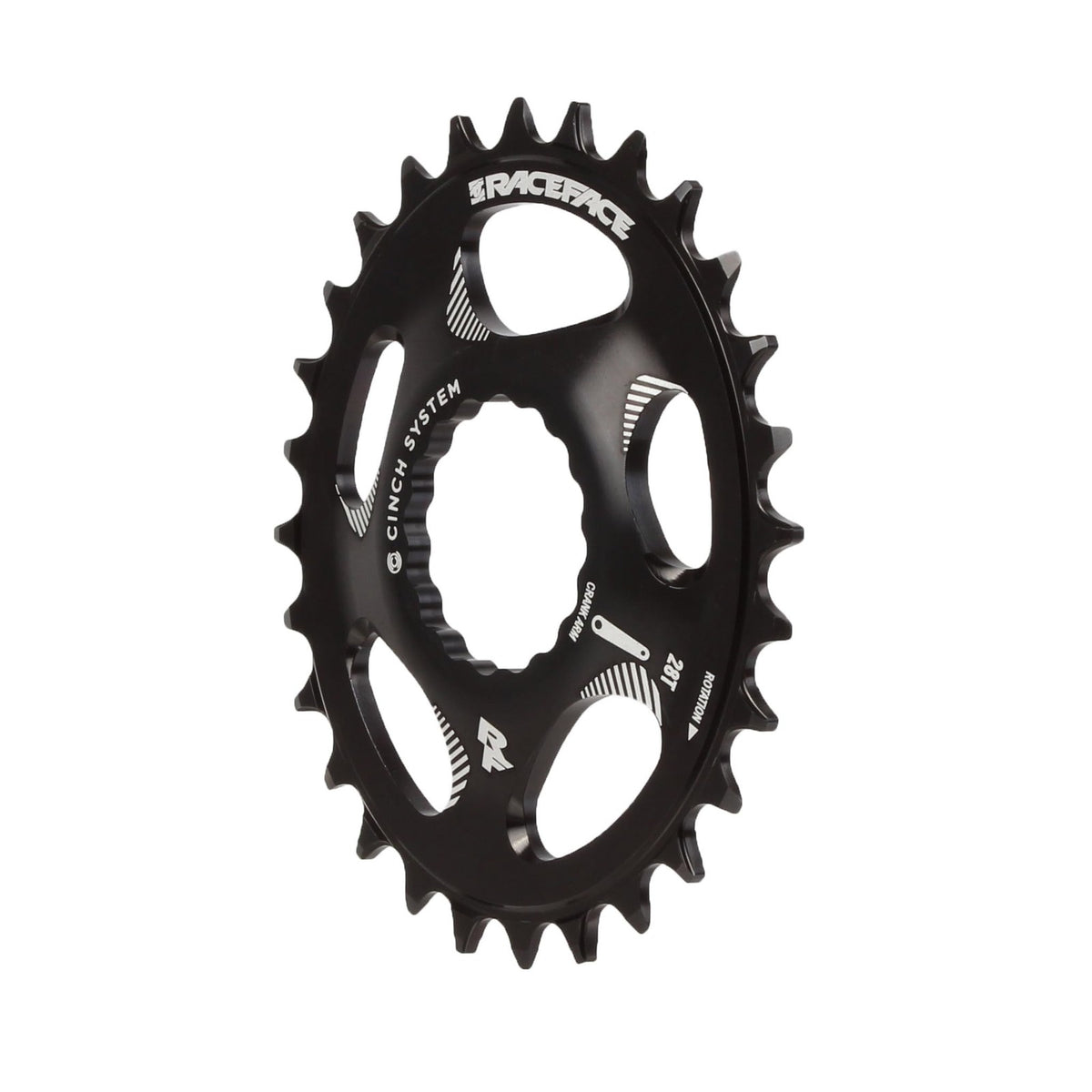 RaceFace Narrow Wide Oval Chainring: Direct Mount CINCH 28t Black 1