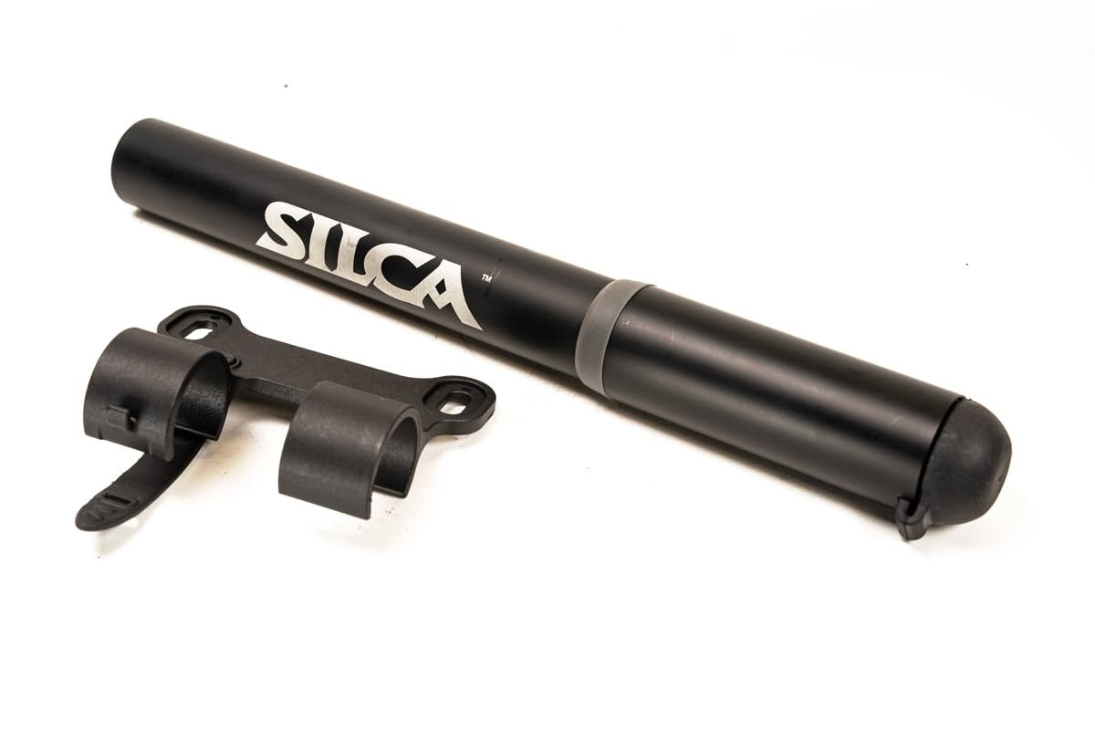 SILCA Gravelero Mini Bike Pumpwith Frame Mount, Expandable Hose, 80psi 2