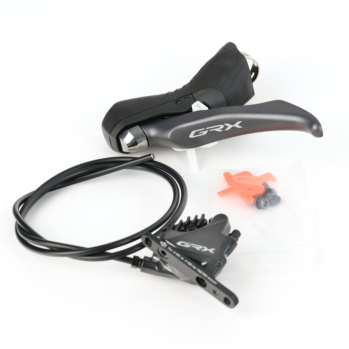 Shimano GRX BL-RX810/BR-RX810, Front Brake Lever with Caliper and Hose Kit,Resin 1