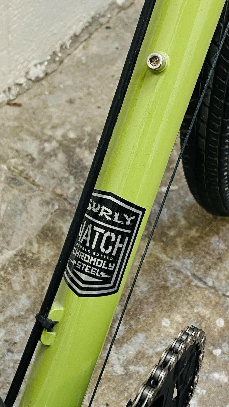 Surly Disc Trucker Bike - 700c, Steel, Pea Lime Soup, 60cm 14