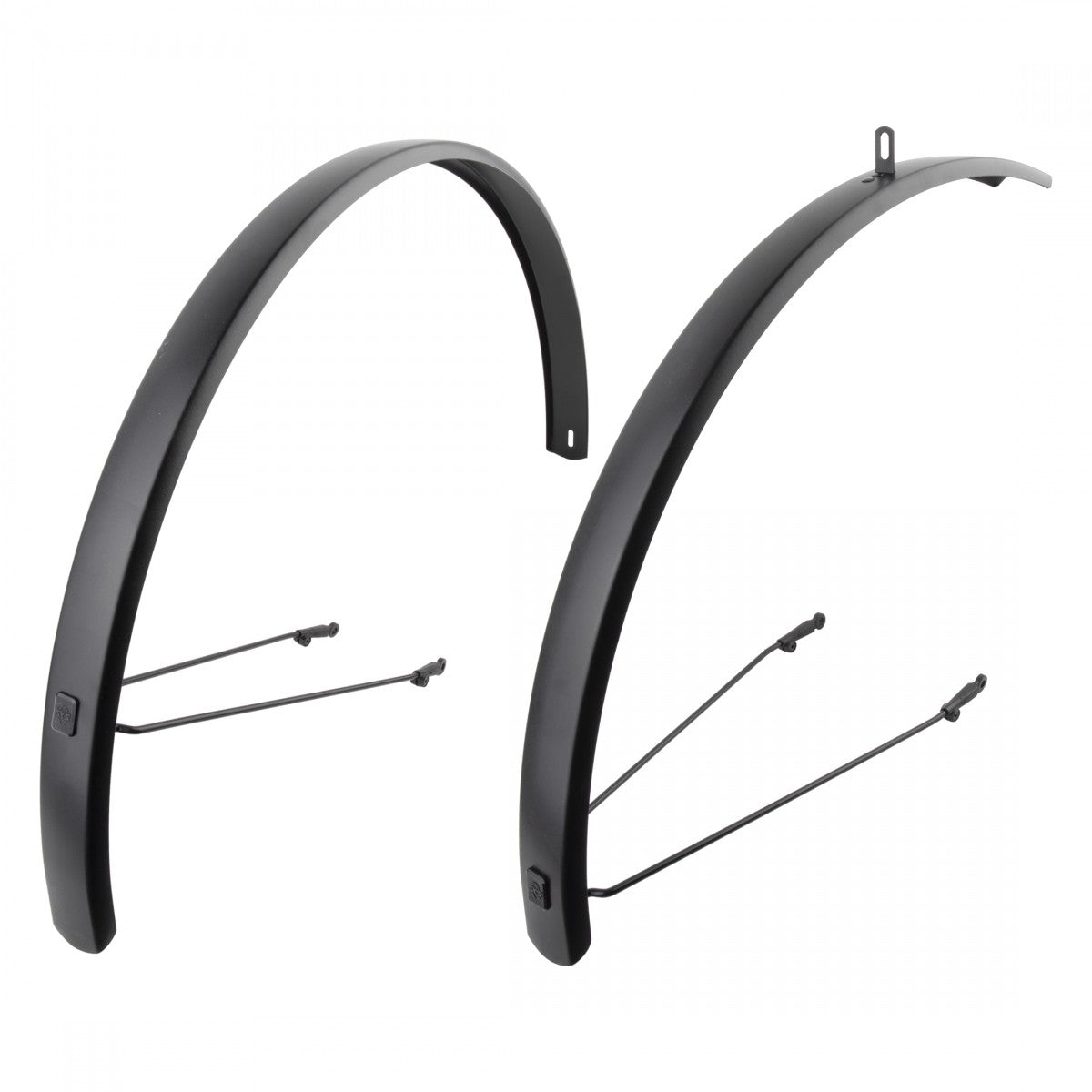 SKS Edge AL 46 Black Aluminum Fender Set for 700c Wheels, 25-35mm Tires 1