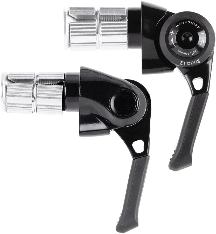 microSHIFT BS-A12 Bar End Road Shifter Set - 2x 12-Speed Shimano 12-Speed Road 1