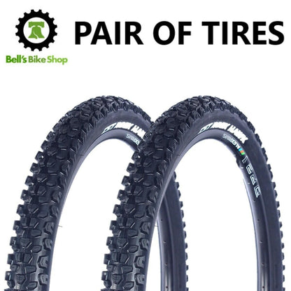 2 Pack: CST Premium Rock Hawk Tire 26x2.25 Black Steel Bead Mountain 26" Pair 1