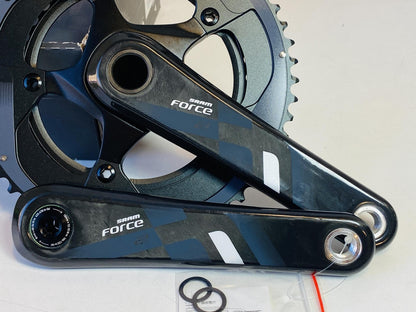 SRAM Force 22 Carbon Fiber 2x11s 172.5mm GXP Crankset 53/39t NOS w/o BB 2