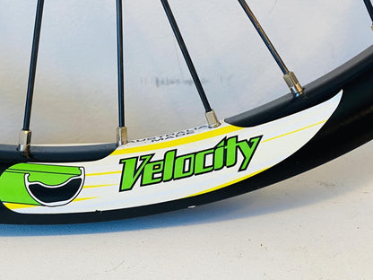 Velocity P-35 20" BMX Wheelset 36h 9t Cassette Hub 14mm Rear Axle 100/120 Black 4