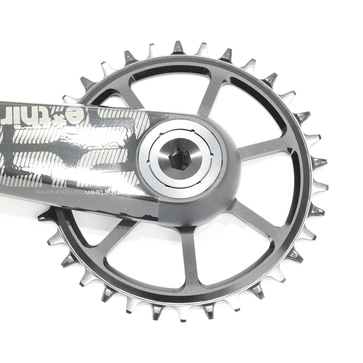 e*thirteen TRS Race Carbon MTB Crankset, 175mm, 34T, Boost, Gen 4, 52mm Chainlin 5