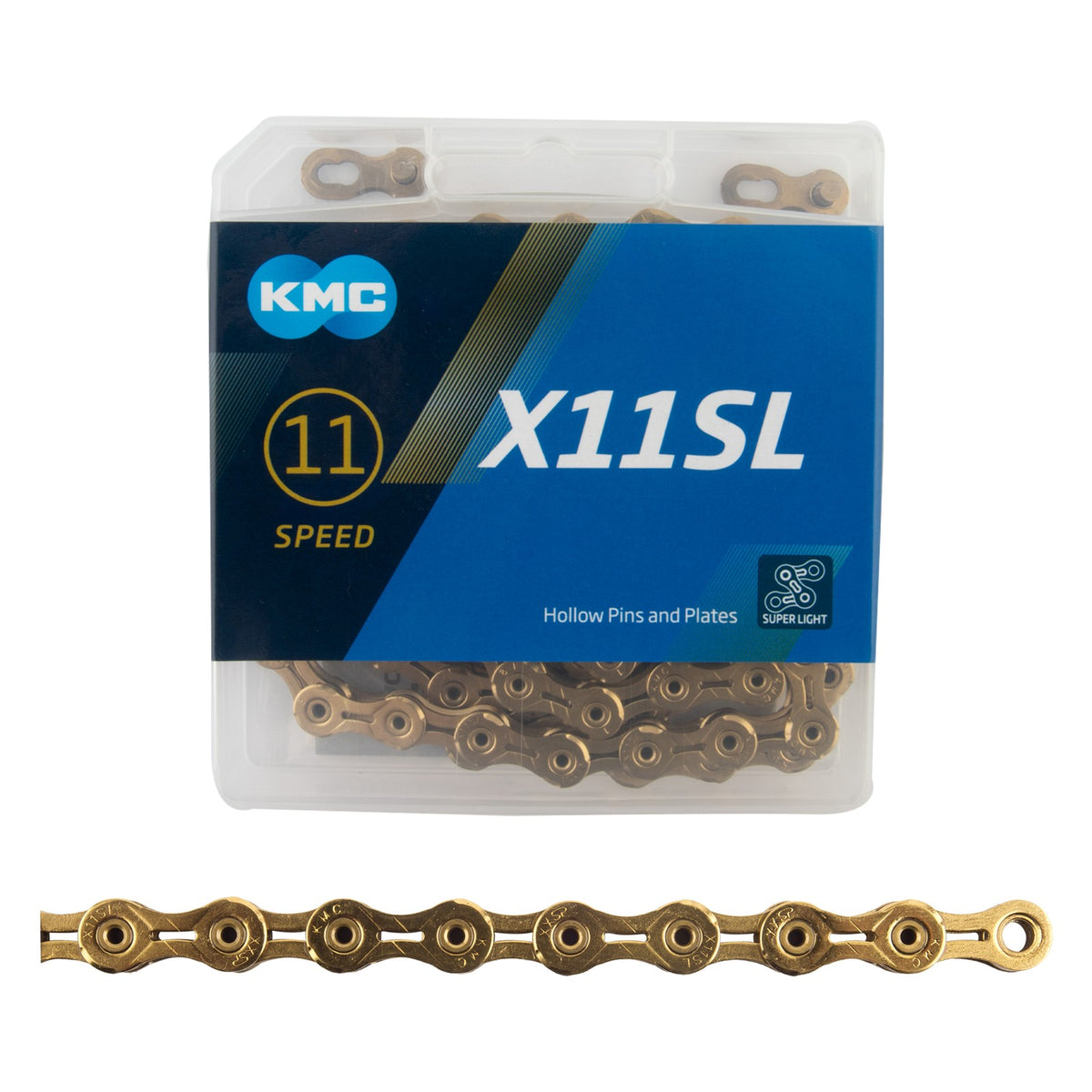 KMC X11SL Ti Nitride 11-Speed Chain One size Gold 1