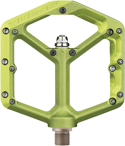 Spank Oozy Pedals - Platform Aluminum 9/16" Green 2