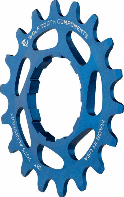 Wolf Tooth Components Single Speed Aluminum Cog 18T Compatible with 3/32 1