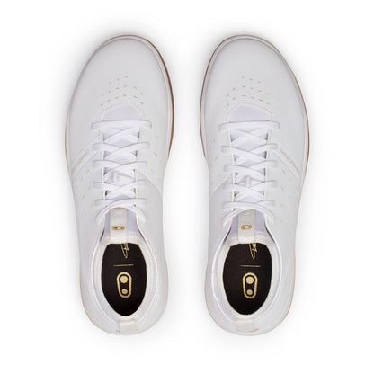Crank Brothers Mountain Shoes STAMP STREET LACE WHITE / GOLD - GUM OUTSOLE 8.0 9