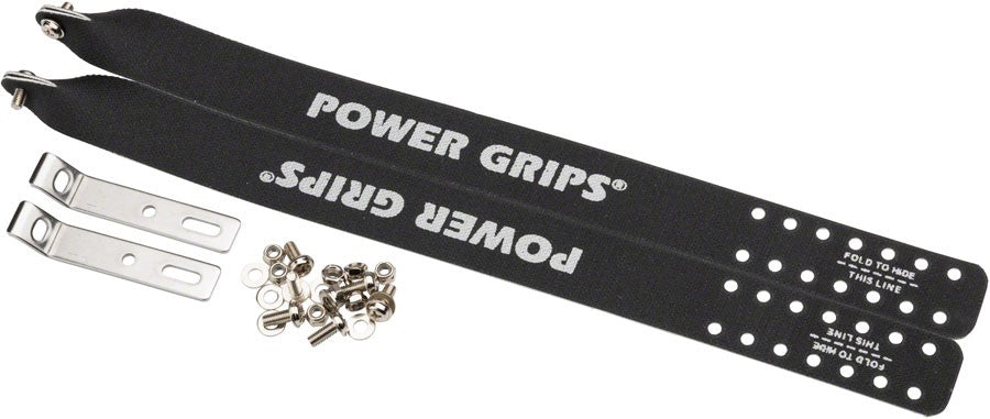 Power Grips Extra Long (375mm) with Hardware, Black 1