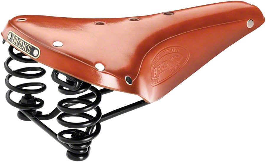 Brooks Flyer Saddle - Steel, Honey, Men's 1