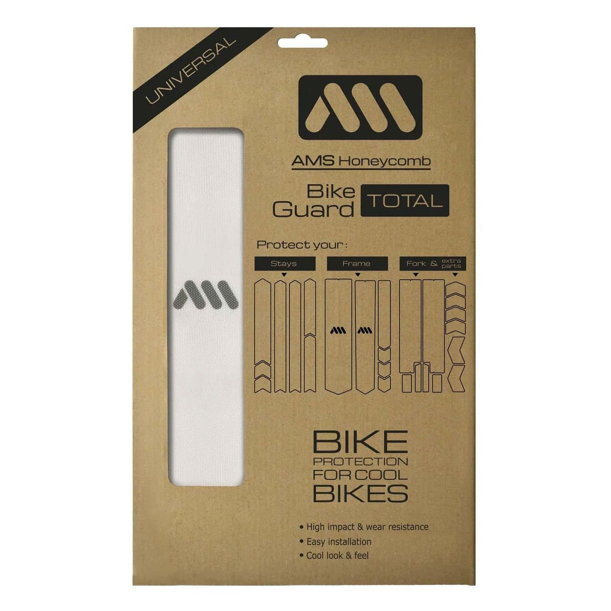 All Mountain Style Total Honeycomb Frame Guard Kit, 25-Pieces, Clear/Silver 1