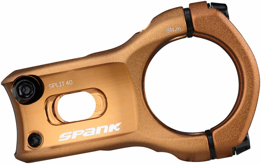 Spank SPLIT 35 Stem - 40mm Length, 35mm Clamp, 0 Degree, 1-1/8", Bronze 2