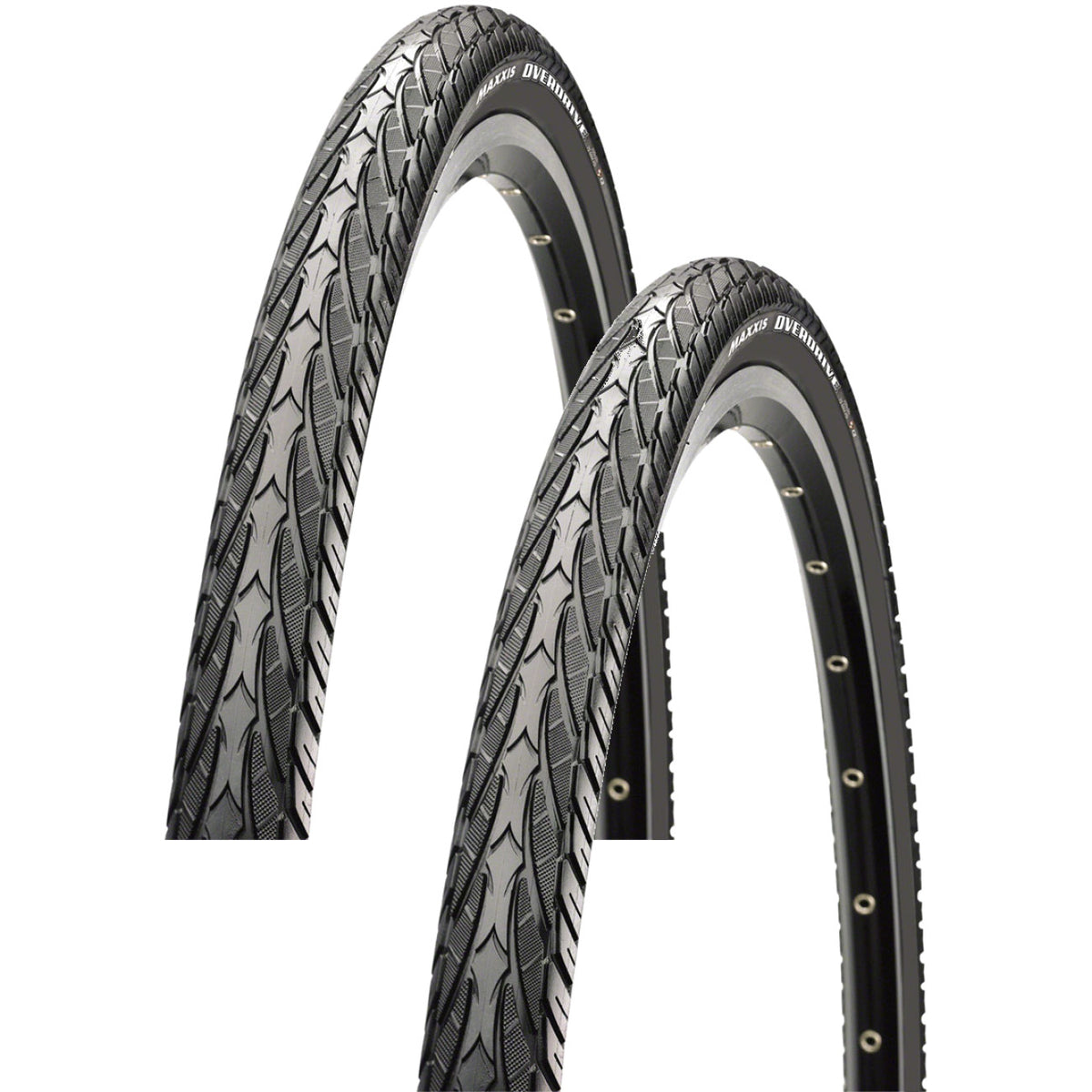 Pack of 2 Maxxis Overdrive Excel Tire Clincher Black SilkShield 700 x 35 1