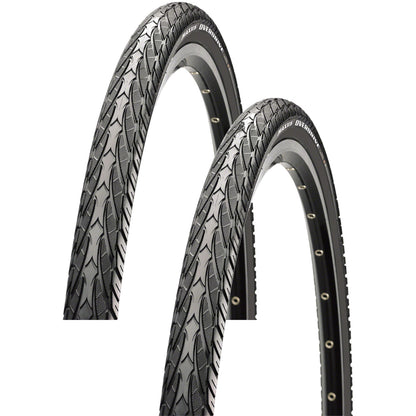 Pack of 2 Maxxis Overdrive Excel Tire Clincher Black SilkShield 700 x 35 1