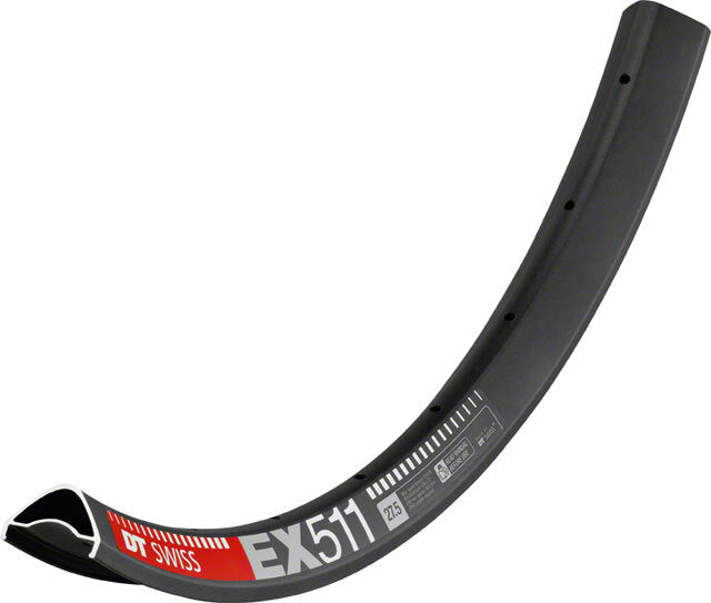 DT Swiss EX 511 27.5 Tubeless-Ready Disc Rim 32h Black Includes Squorx 1