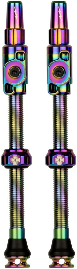 Big Bore Lite Tubeless Valve Stems 2XLarge 70mm Iridescent Presta Valve 1