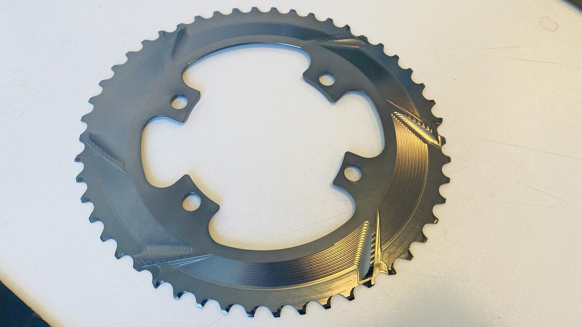 absoluteBLACK Winter Oval Road 110bcd 4-bolt Chainring 50t - Black 3