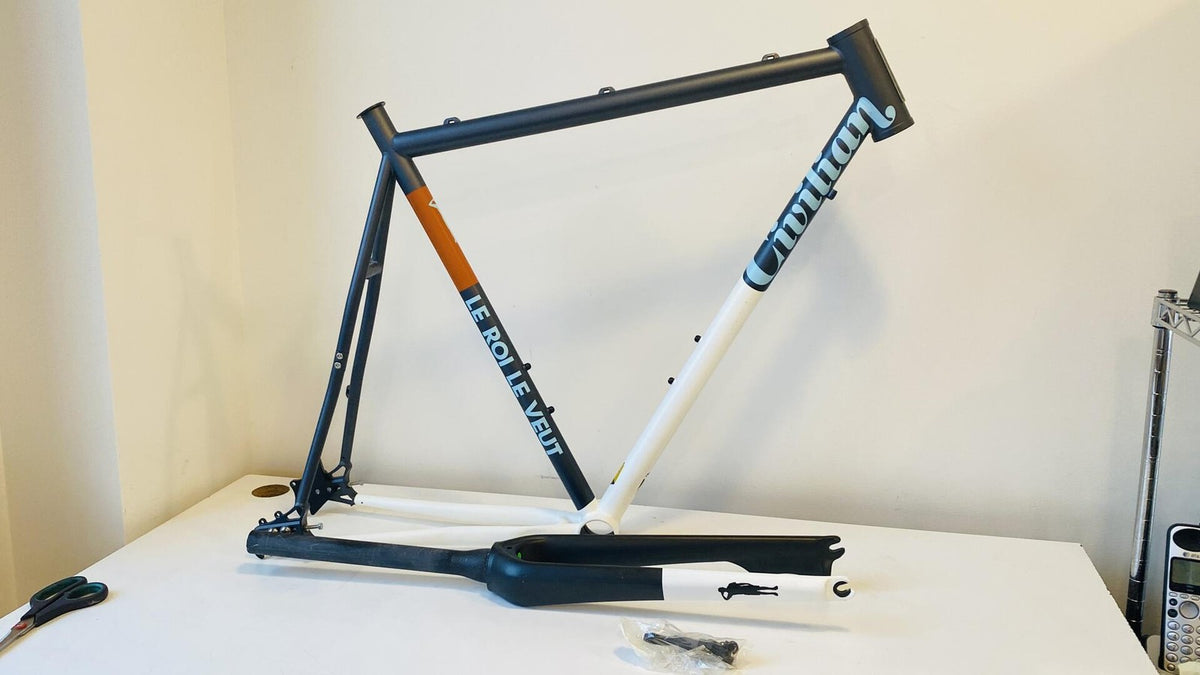 NOS Civilian Le Roi Le Veut D'Lux 57cm Frame Set Carbon Fork 4130 Steel USA MADE 1
