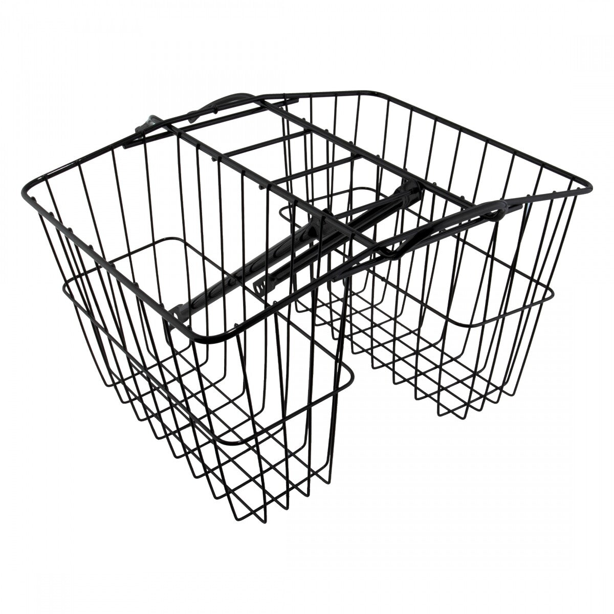 Wald Bicycle Products #520 Twin Rear Basket Black - 6.25 x 13.5 x 11" 1