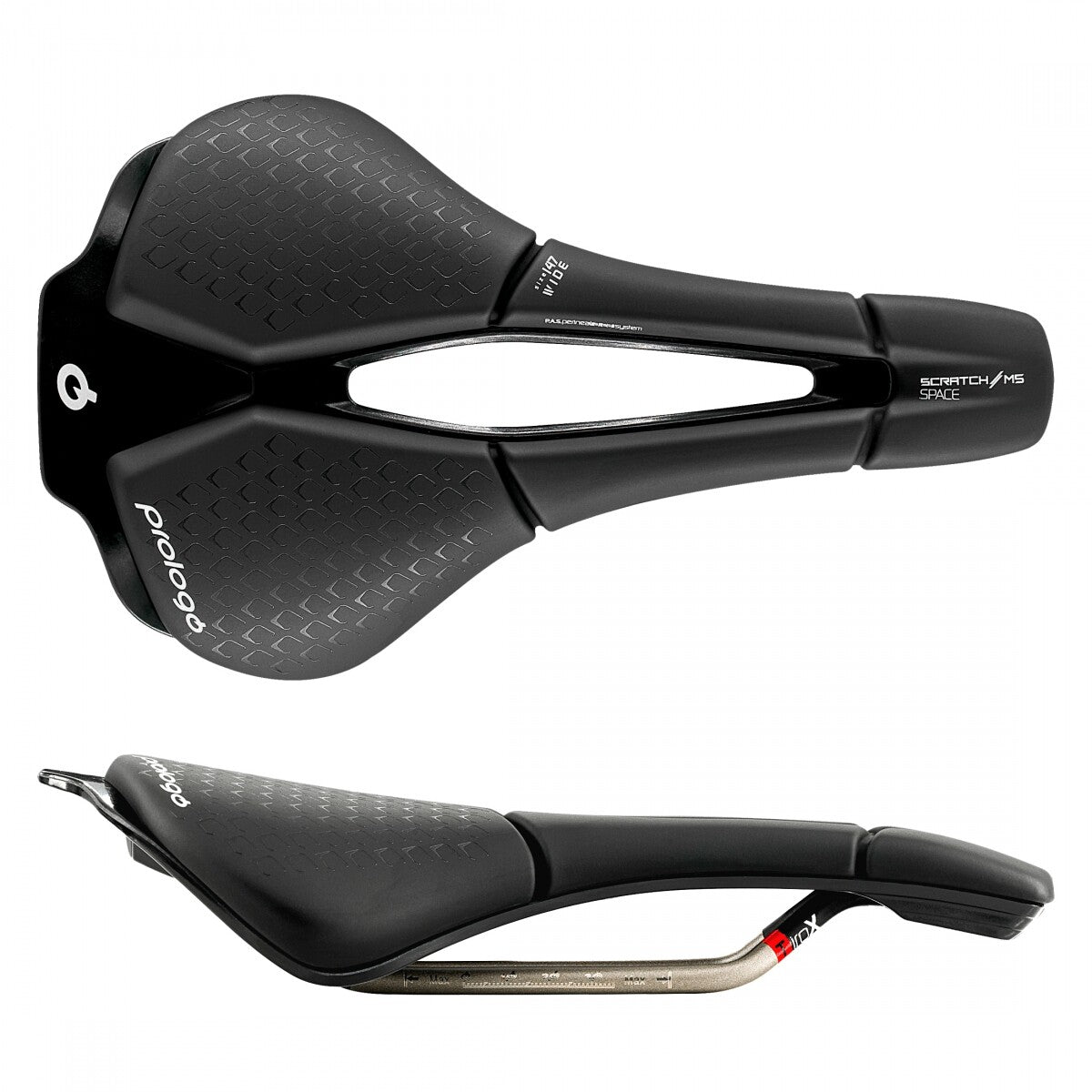 Prologo Scratch M5 PAS 147mm Tirox Rail Saddle Black Road MTB Gravel Cross Bike 1