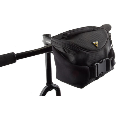 Topeak Compact Handlebar Bag / Fanny Pack w/ Carry Handle + Rain Cover - TT3020B 2